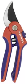 Фото товара «Секатор WORKPRO 215 мм с двухкомпонентными рукоятками (WP332009)»
